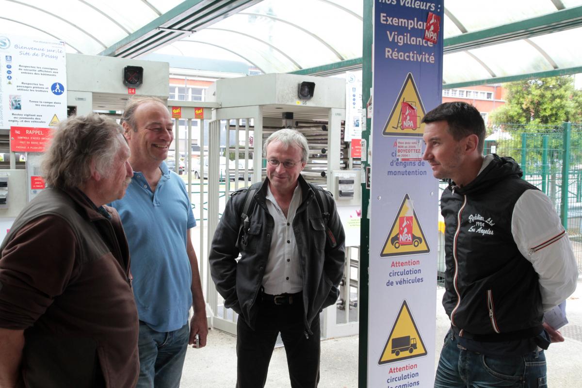 Patrick Schweitzer, Robert Pelletier, Jean Pierre Mercier et Olivier Besancenot