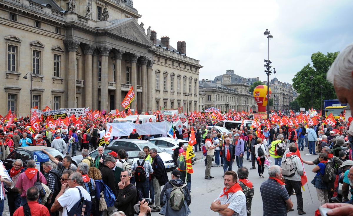 Manifestation Nationale intersyndicale Retraités Non au plan d'Austérité 20000 retraités à Paris
