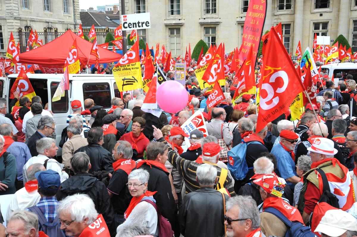 Manifestation Nationale intersyndicale Retraités Non au plan d'Austérité 20000 retraités à Paris