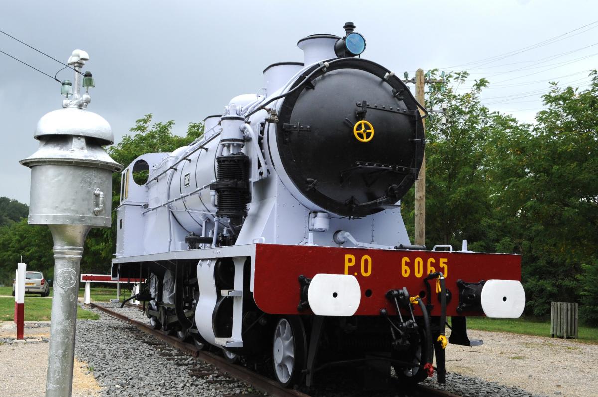 Locomotive à vapeur.