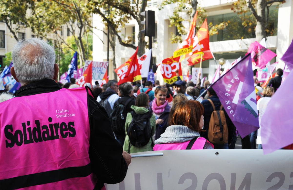 Meeting devant le ministère de la Santé