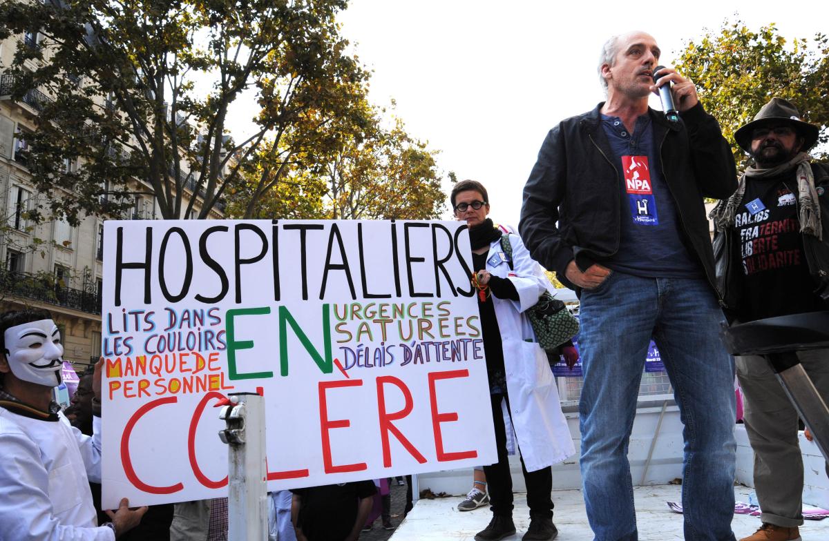 Philippe Poutou à la Convergence des hôpitaux