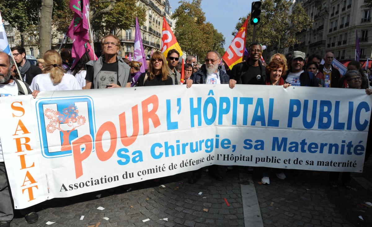 Hôpital de Sarlat à la Convergence des hôpitaux contre l'Hôstérité