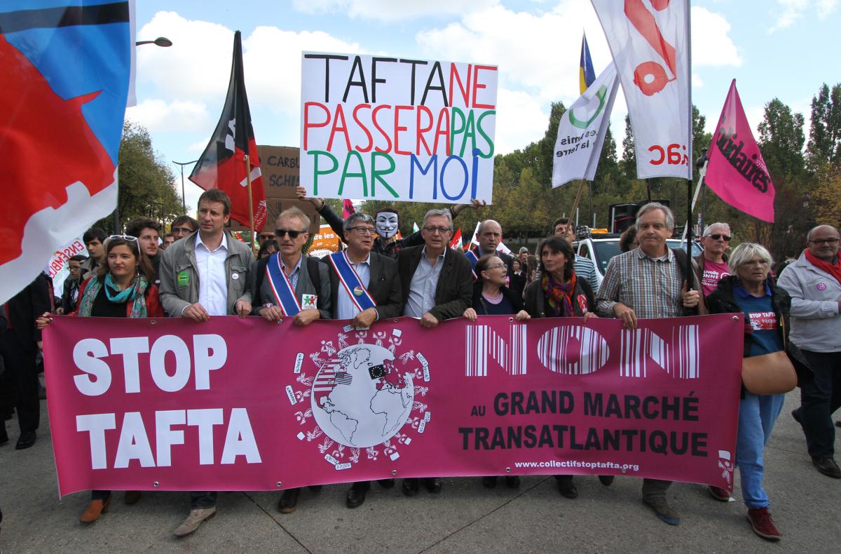 tête de la manifestation