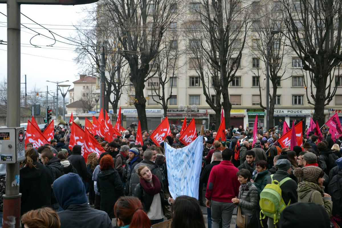 cortege npa avant le départ