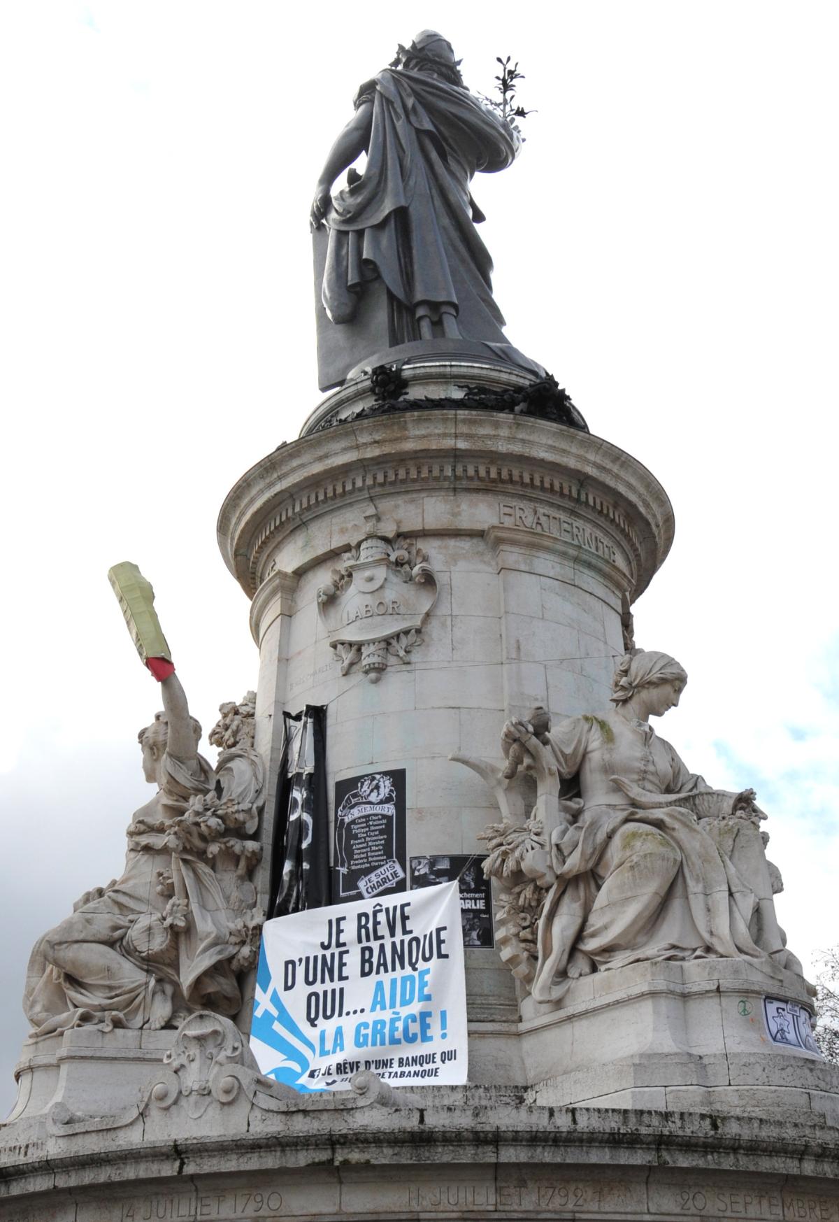 Manifestation de soutien au peuple Grec