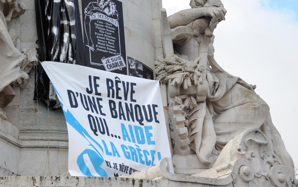 Manifestation de soutien au peuple Grec