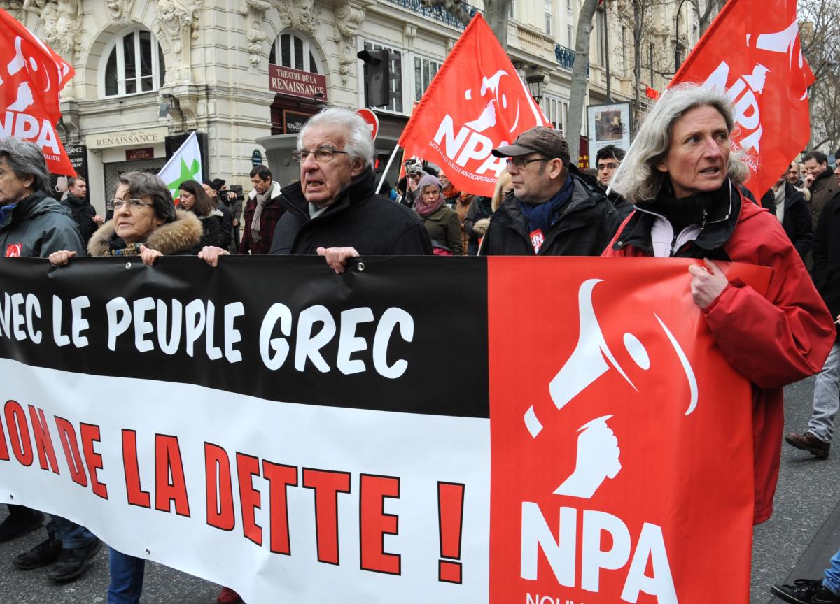 Manifestation Npa en soutien du peuple Grec