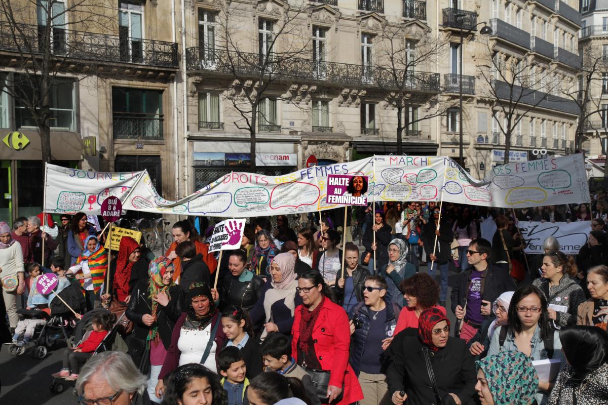 Banderole Marche Mondiale des Femmes