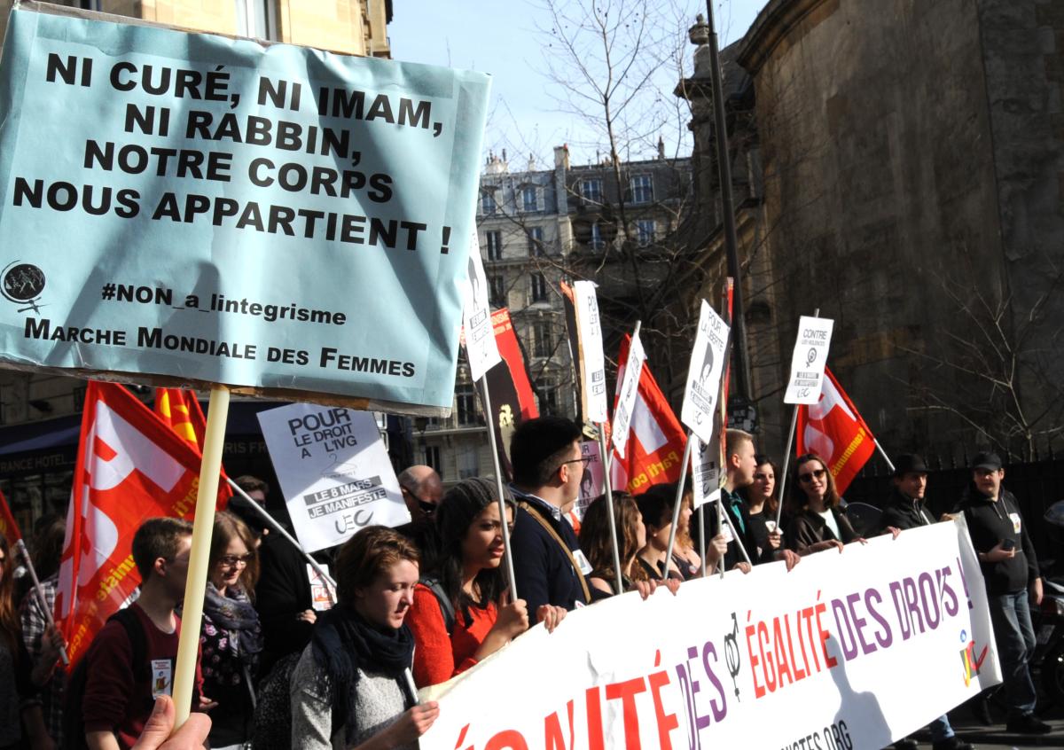Manifestation pour les droits des femmes Paris 8 Mars