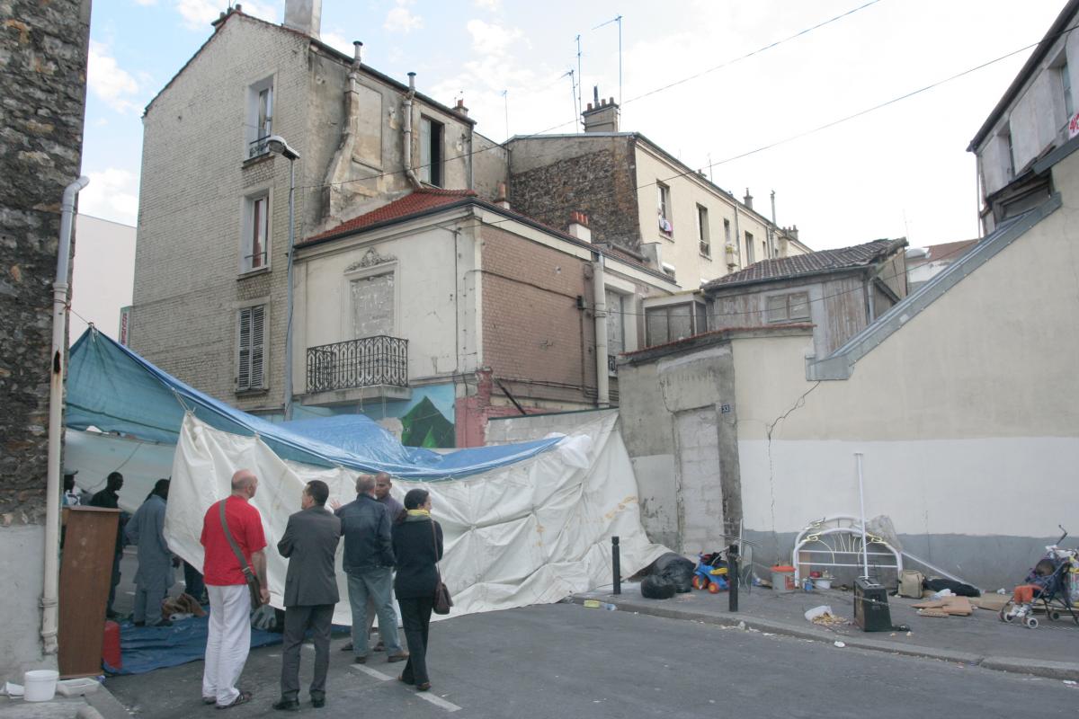 expulsion d'un squat à saint denis