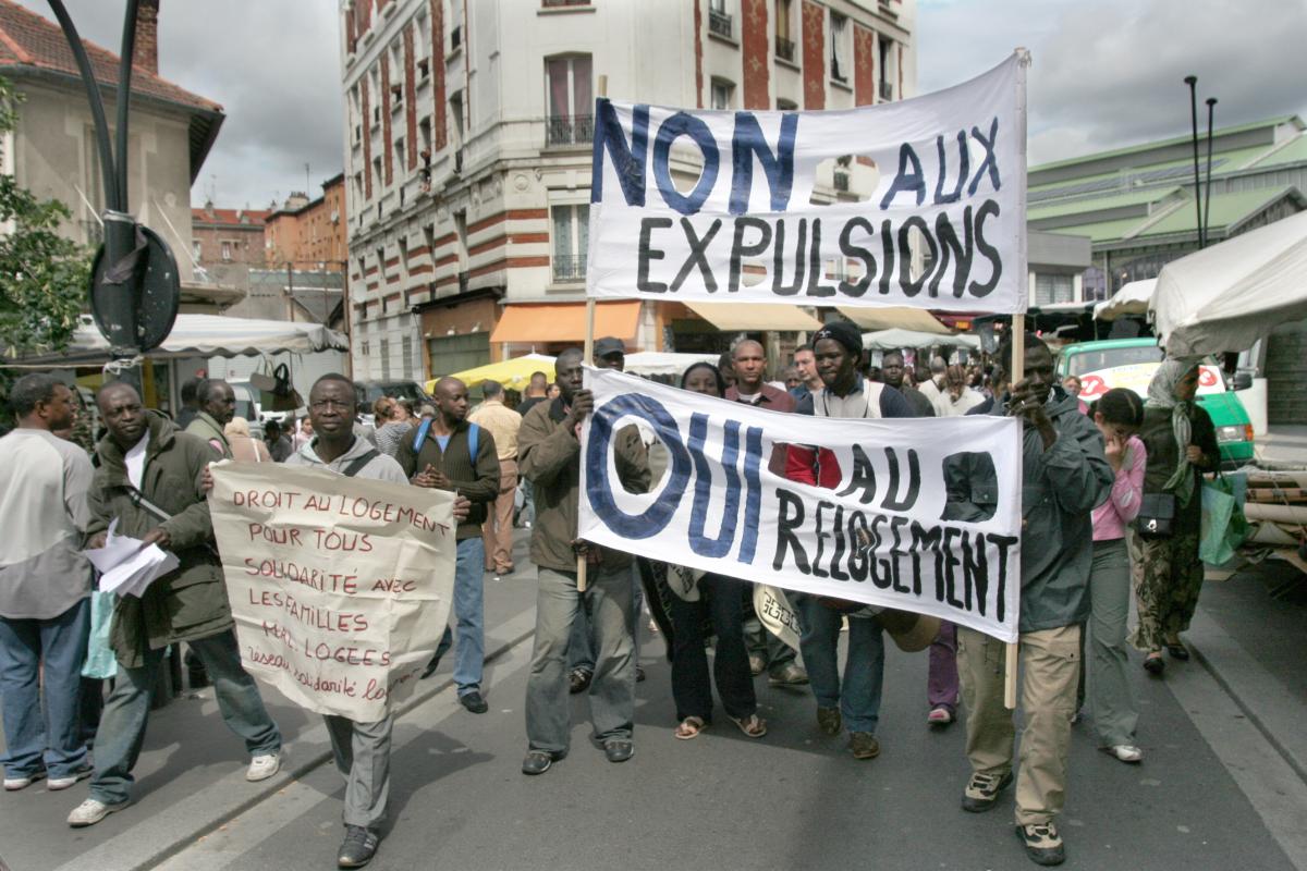 expulsion d'un squat à saint denis