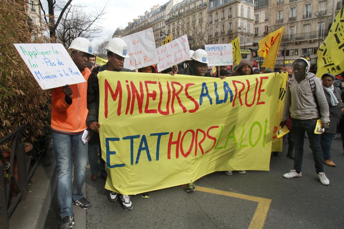 Cortège des mineurs isolés étrangers