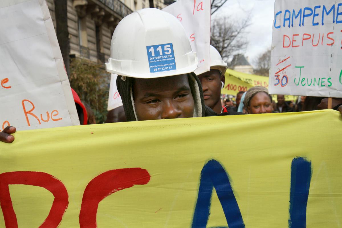 Cortège des mineurs isolés étrangers