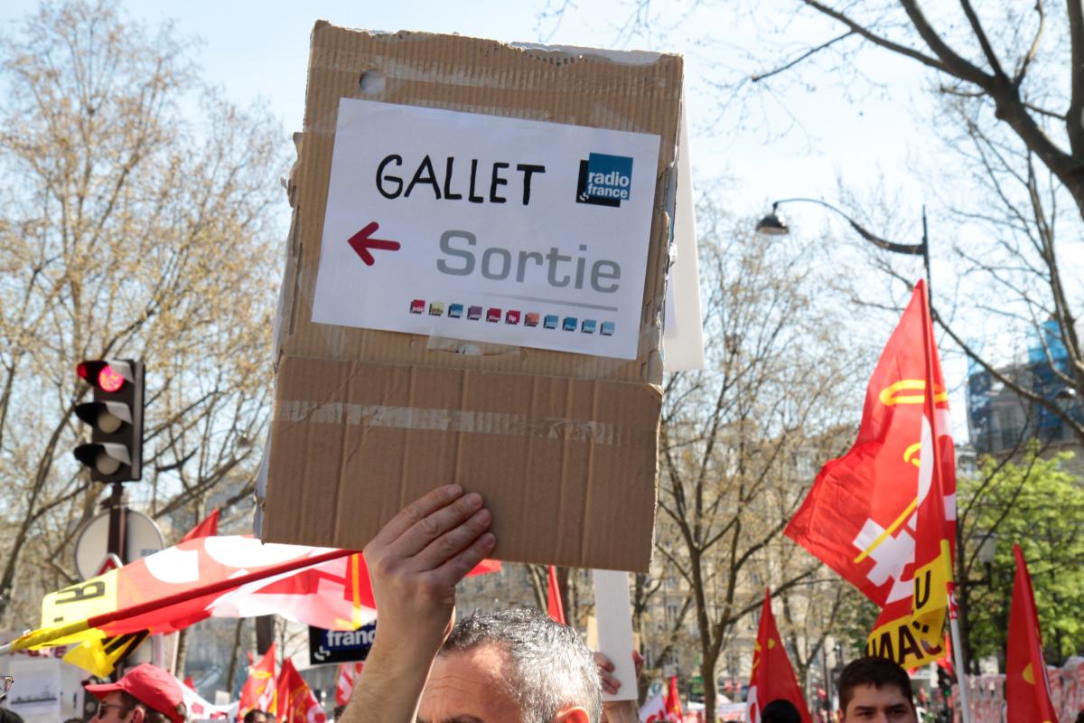 Pancarte Gallet Sortie