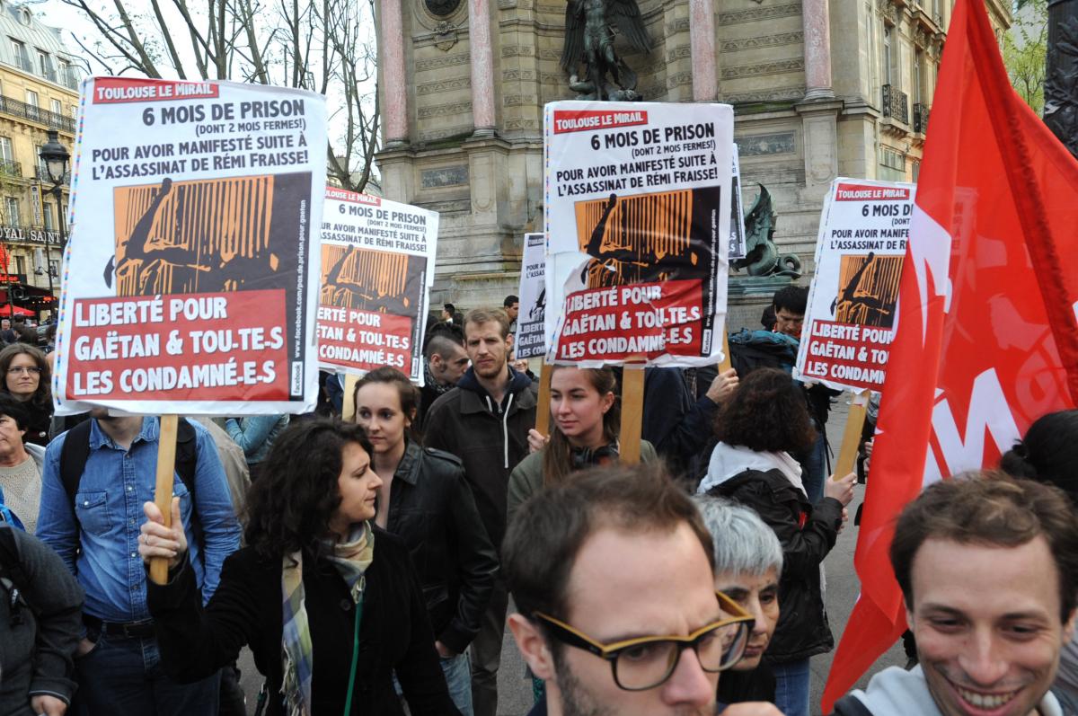 Campagne développée en soutien à notre camarade Gaëtan ainsi qu'aux autres condamnés