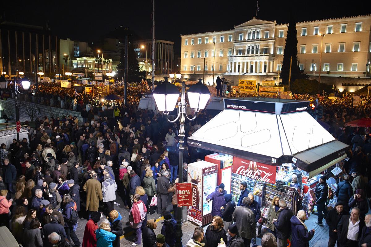 Place Syntagma, Athènes.
