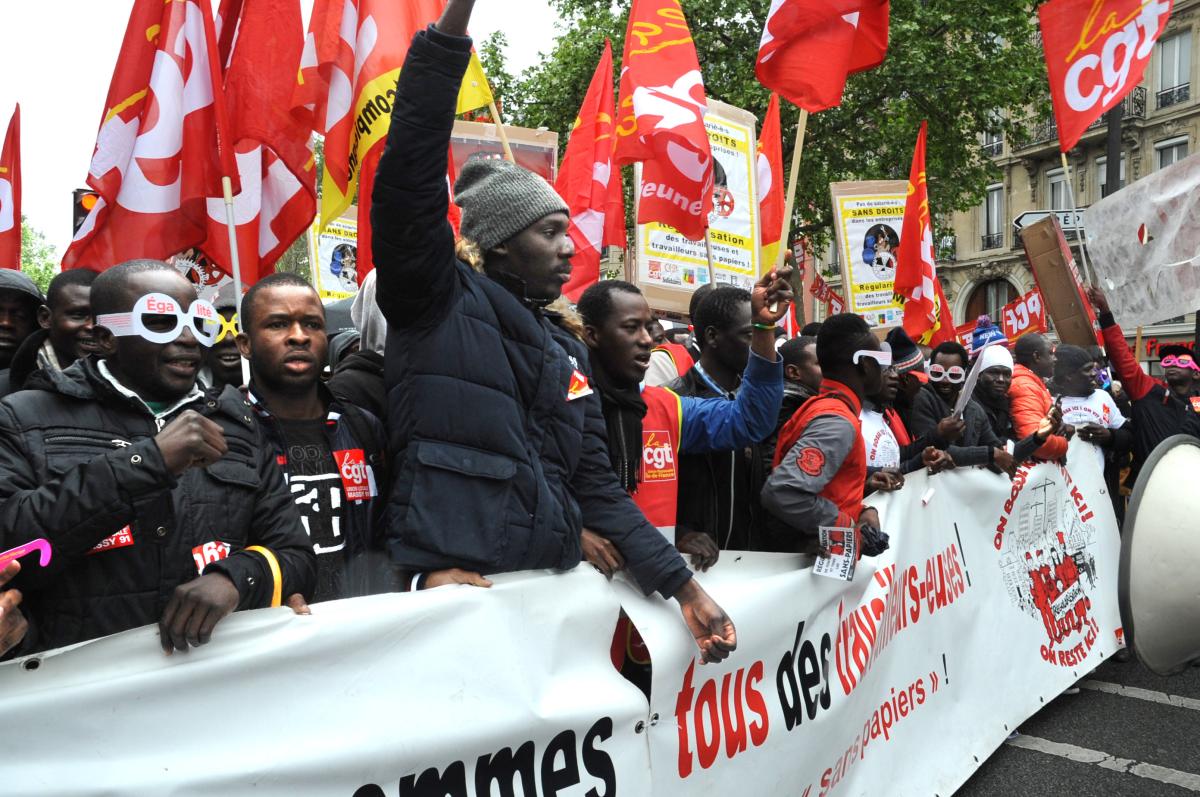 Sans-Papiers Cgt manifestation du 1er Mai 2015