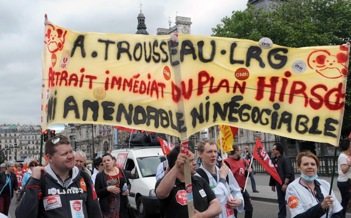 Hôpital Trousseau retrait du plan Hirsch ni amendable ni négociable