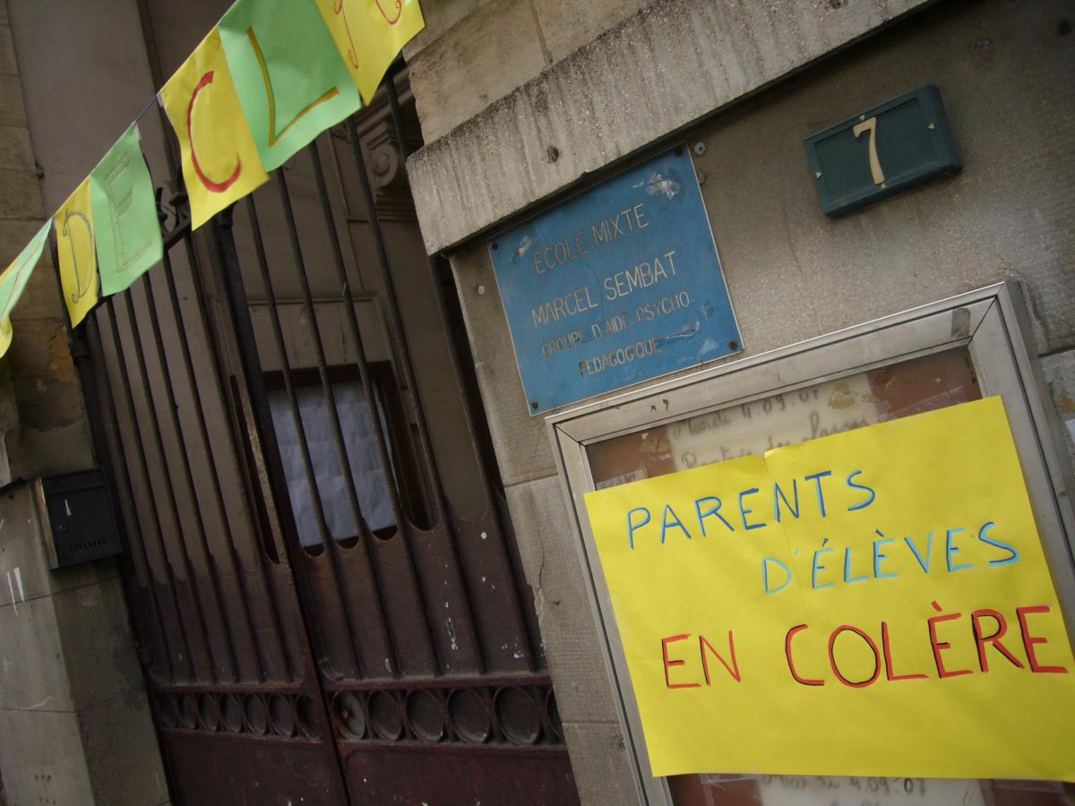 Parents d'élèves en colère