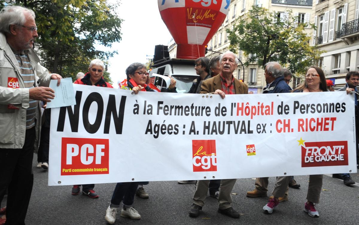 Non à la fermeture de l'Hôpital de personnes Agées A.Hautval ex.CH.Richet