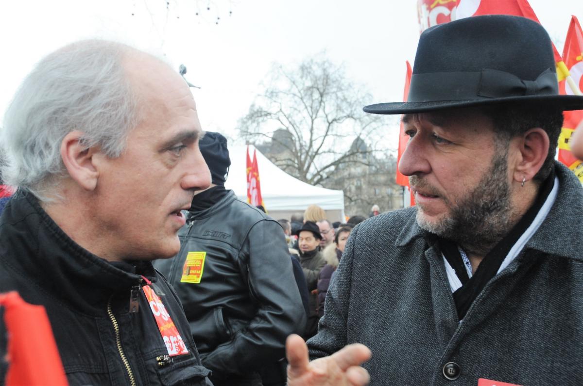 Philippe Poutou au Rassemblement de solidarité contre la condamnation des 8 de Goodyear