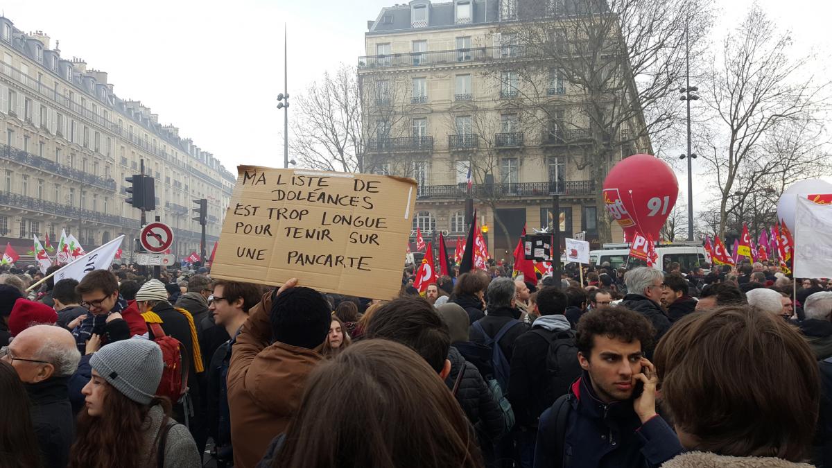 Manifestation contre l'austérité