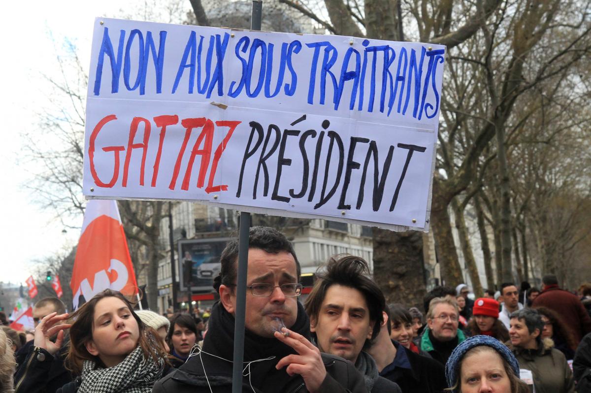 Non aux sous traitants Gattaz président