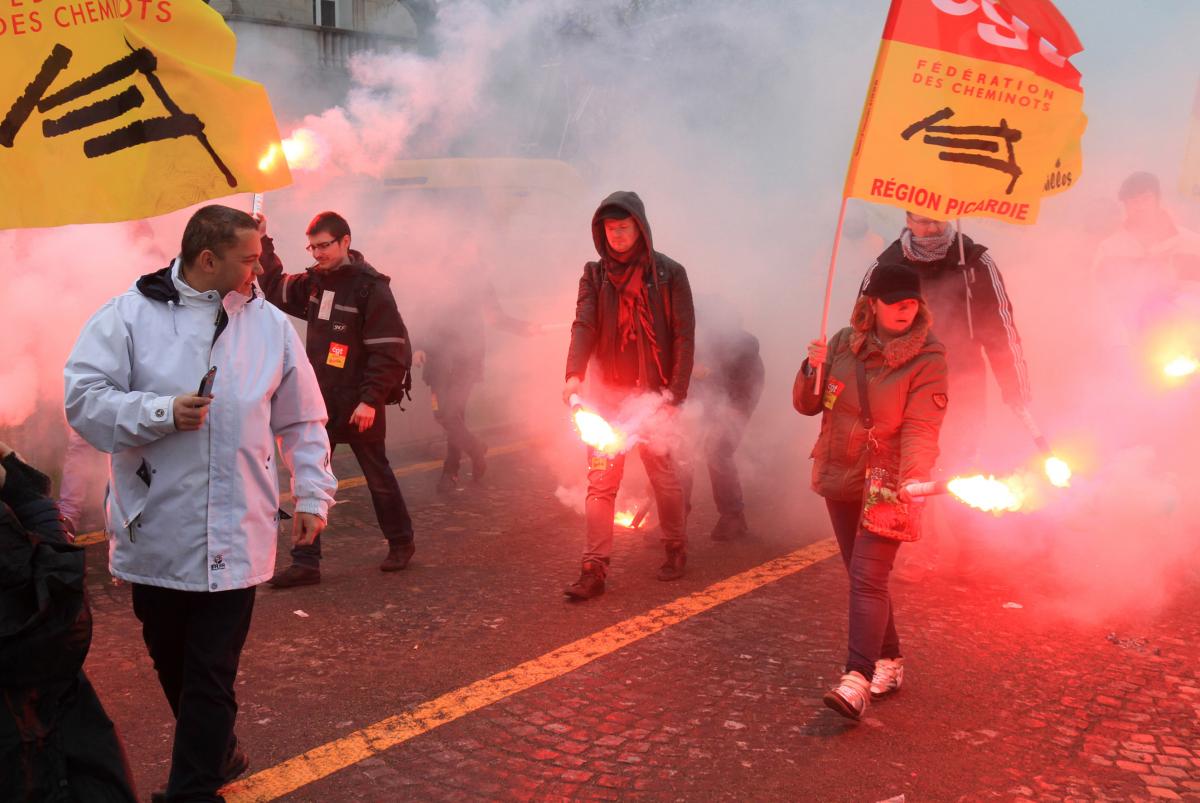 cortège CGT cheminot