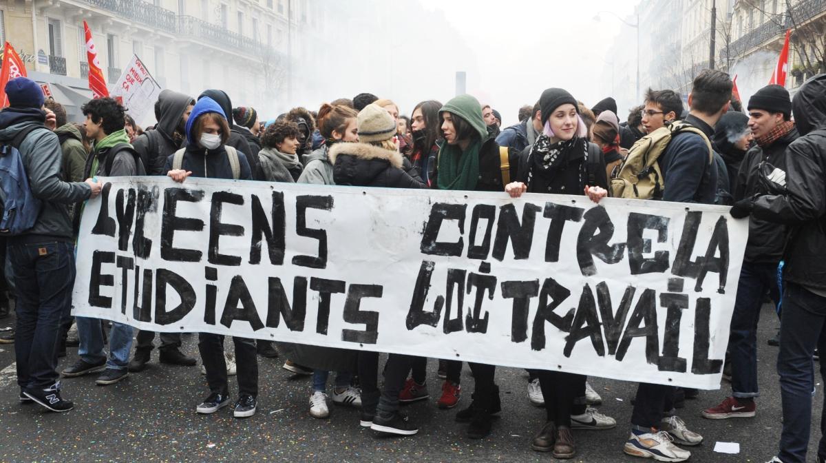 Lycéens Etudiants contre la loi Travail