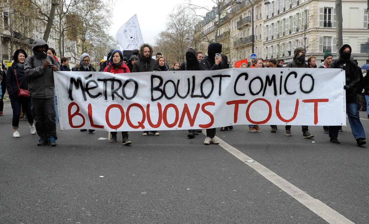 Banderole Bloquons Tout