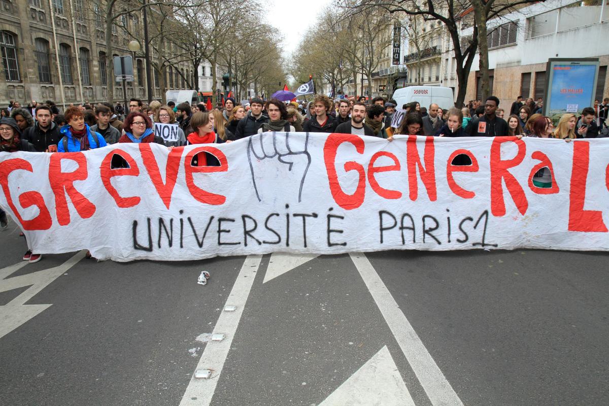 Grève générale Université Paris 1