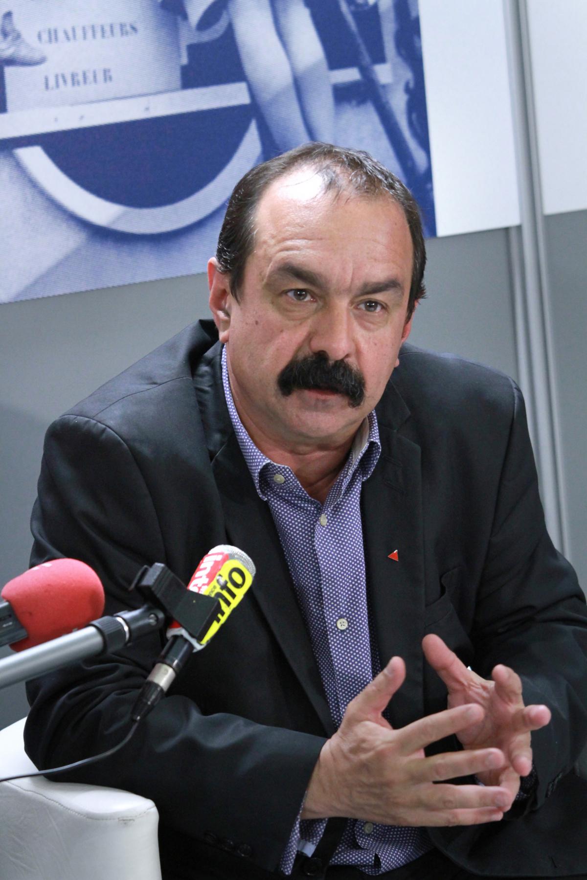 Philippe Martinez en conférence de presse