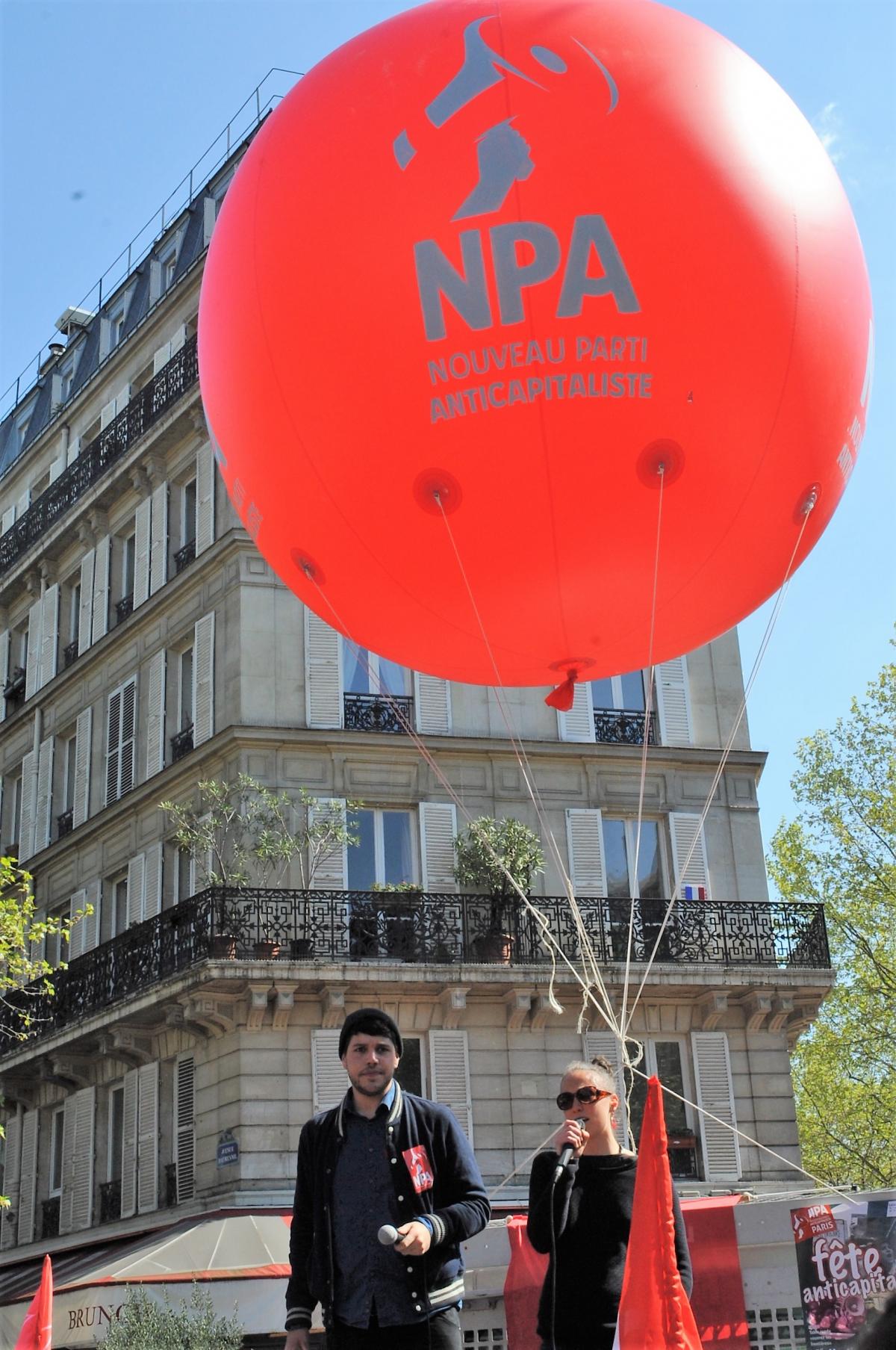 Ballon du Npa 1er Mai 2016