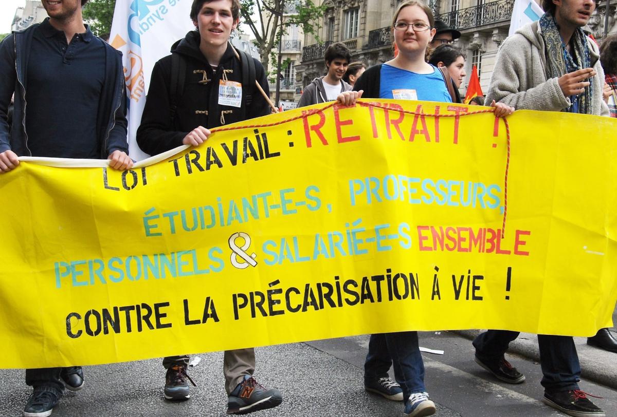 Retrait de la loi travail contre la précarisation à vie