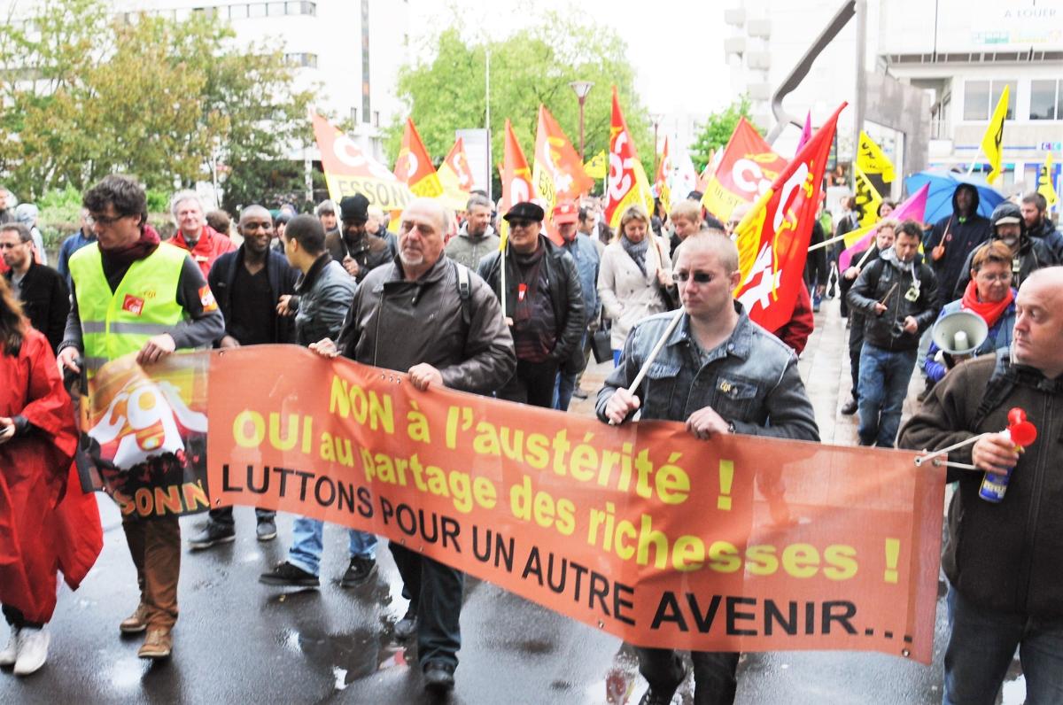 Non à l'austérité oui au partage des richesses luttons pour un autre avenir Cgt Essonne