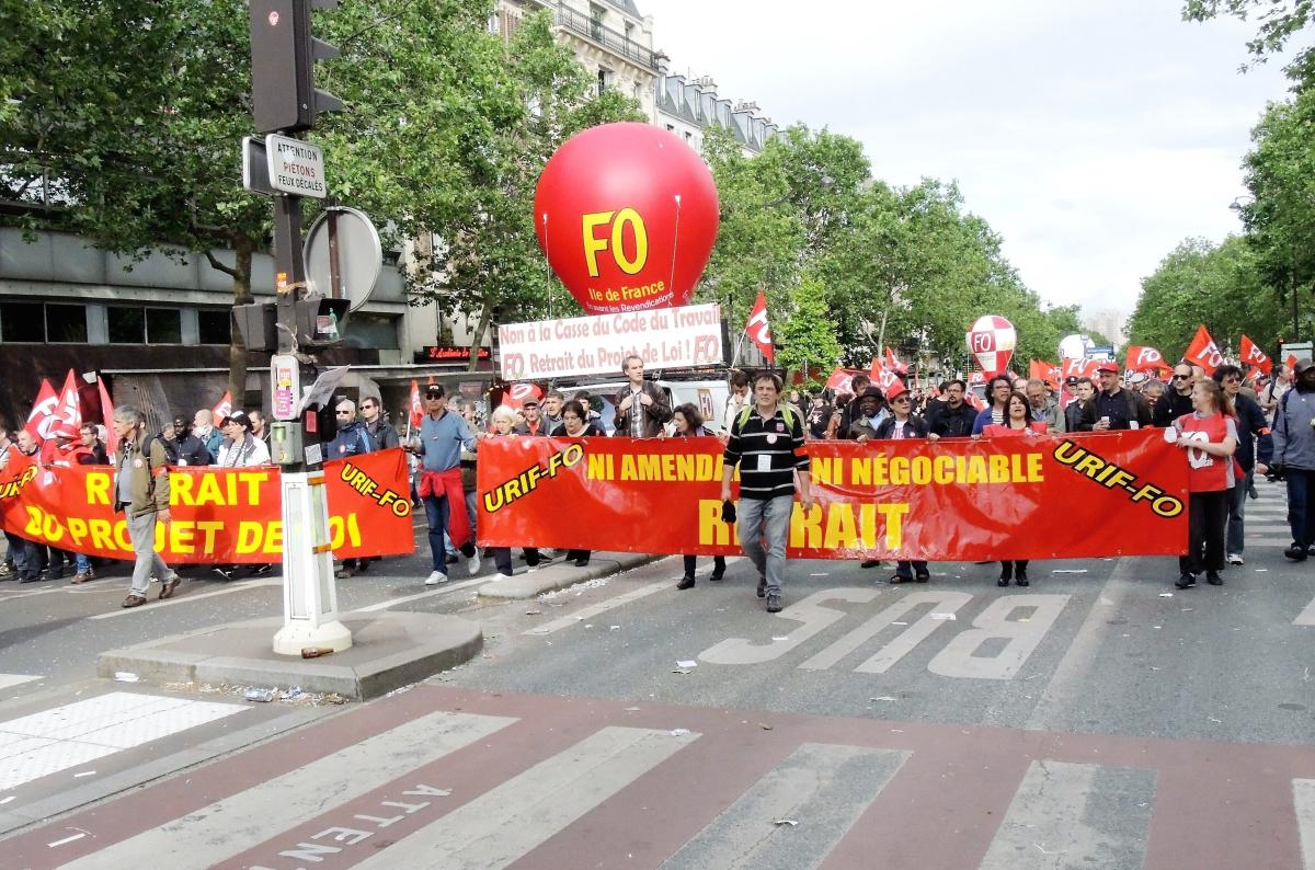 Tête de cortège FO