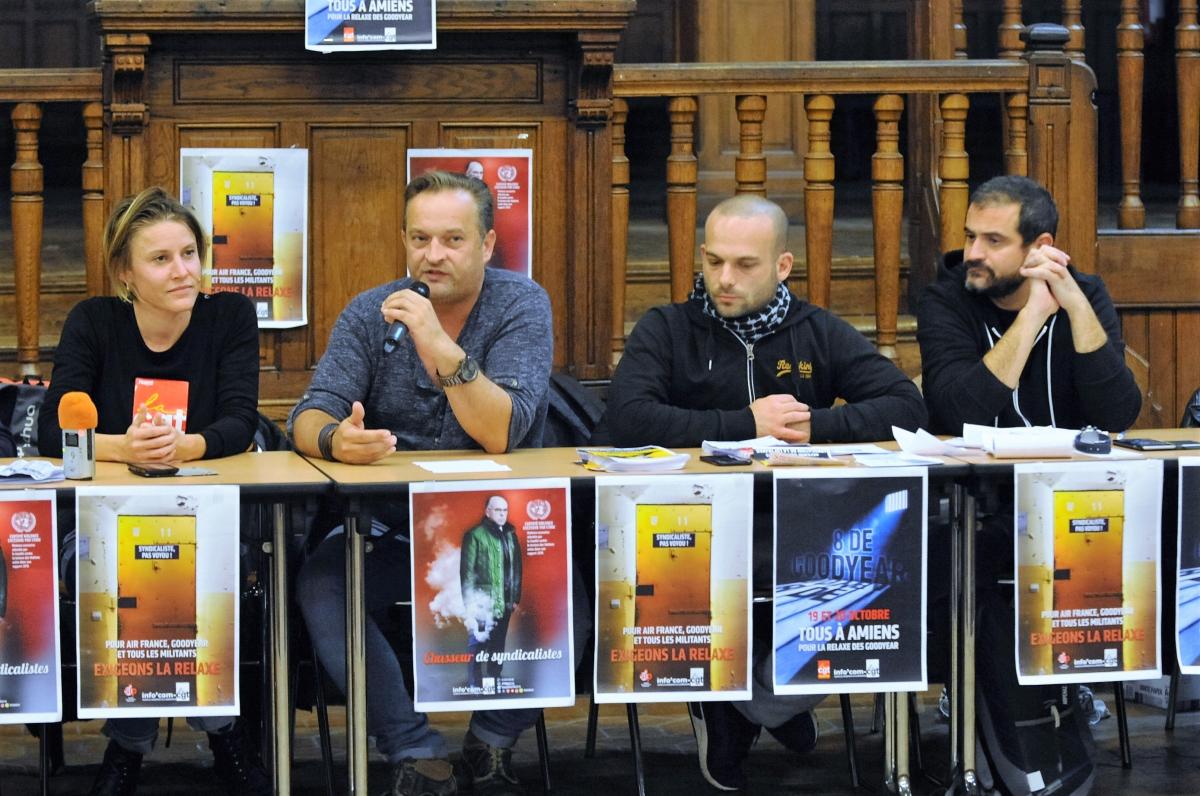 Intervention de Mickaël Wamen ex-responsable Cgt du site d'Amiens Goodyear
