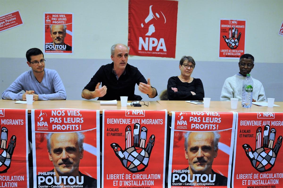 Intervention de P POUTOU Candidat anticapitaliste ouvrier chez Ford meeting Evry Essonne
