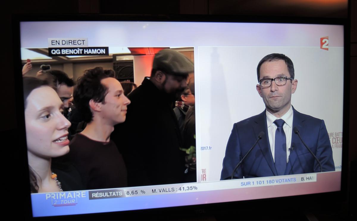 Benoit Hamon sur 1101180 votants elu à 58,65% au 2èm tour Primaire de la gauche