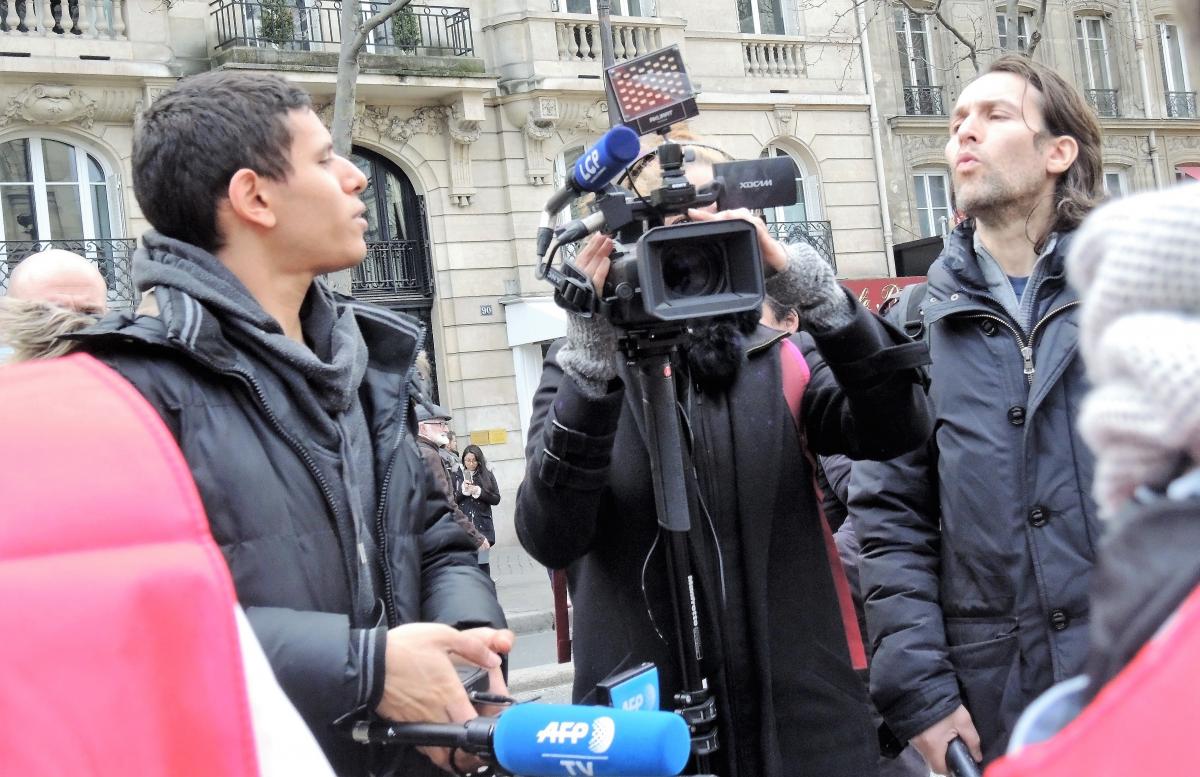 Interview avec AFP et LCP TV à la Manifestation Nationale du secteur Santé-Sécu-Social