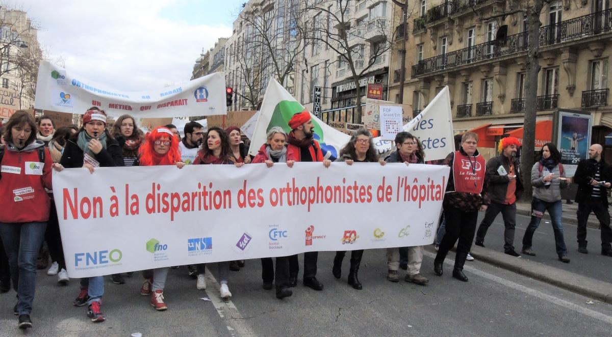 Non à la disparition des Orthophonistes de l'Hôpital