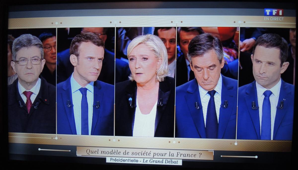Cinq candidats à la présidentielle débat de trois heures sur TF1