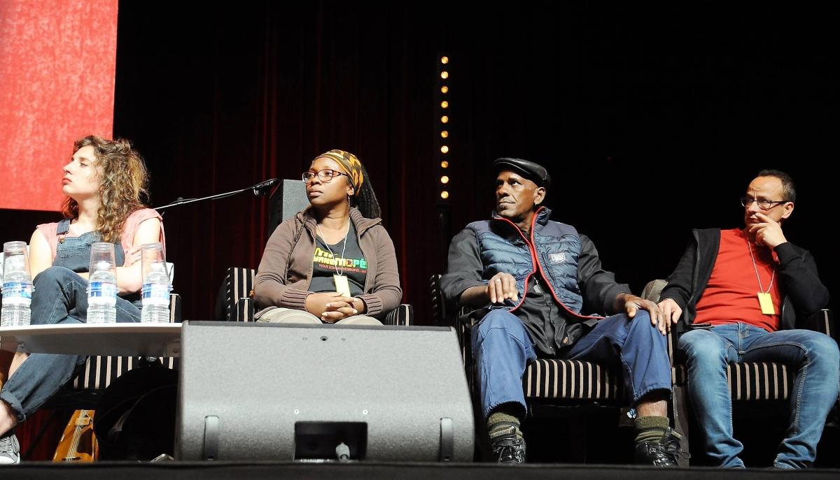 Militants Guyanais du MDES mouvement de décolonisation et d'émancipation sociale