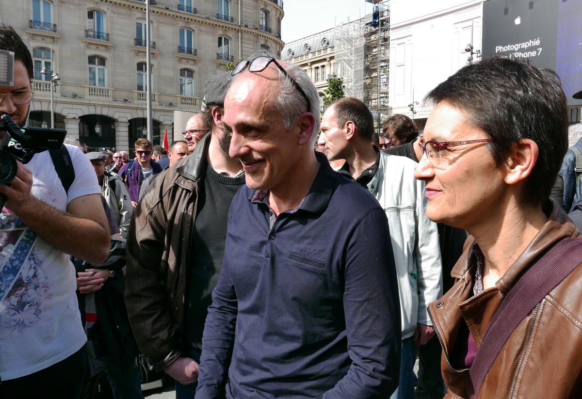 Philippe Poutou eyt Nathalie Artaud