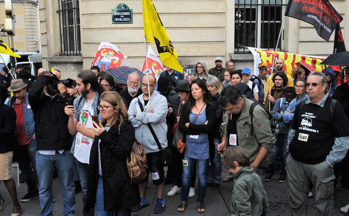 Soutien des Postiers Sud Solidaires du 91 Essonne à Gaël Quirante