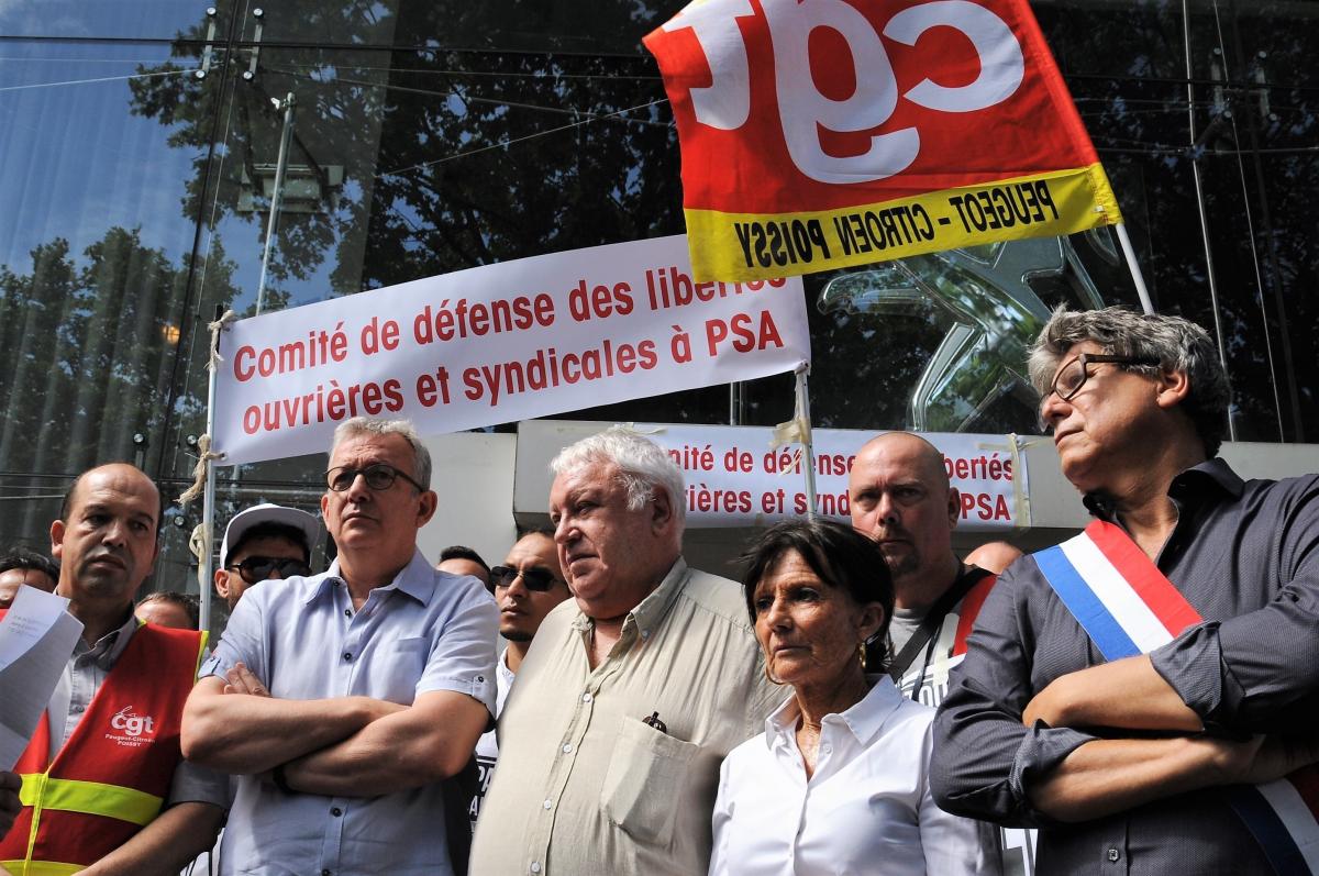 Farid Borsali de PSA Pierre Laurent Gérard Filoche M° Marie-Laure Dufresne-Castets Eric Coquerel