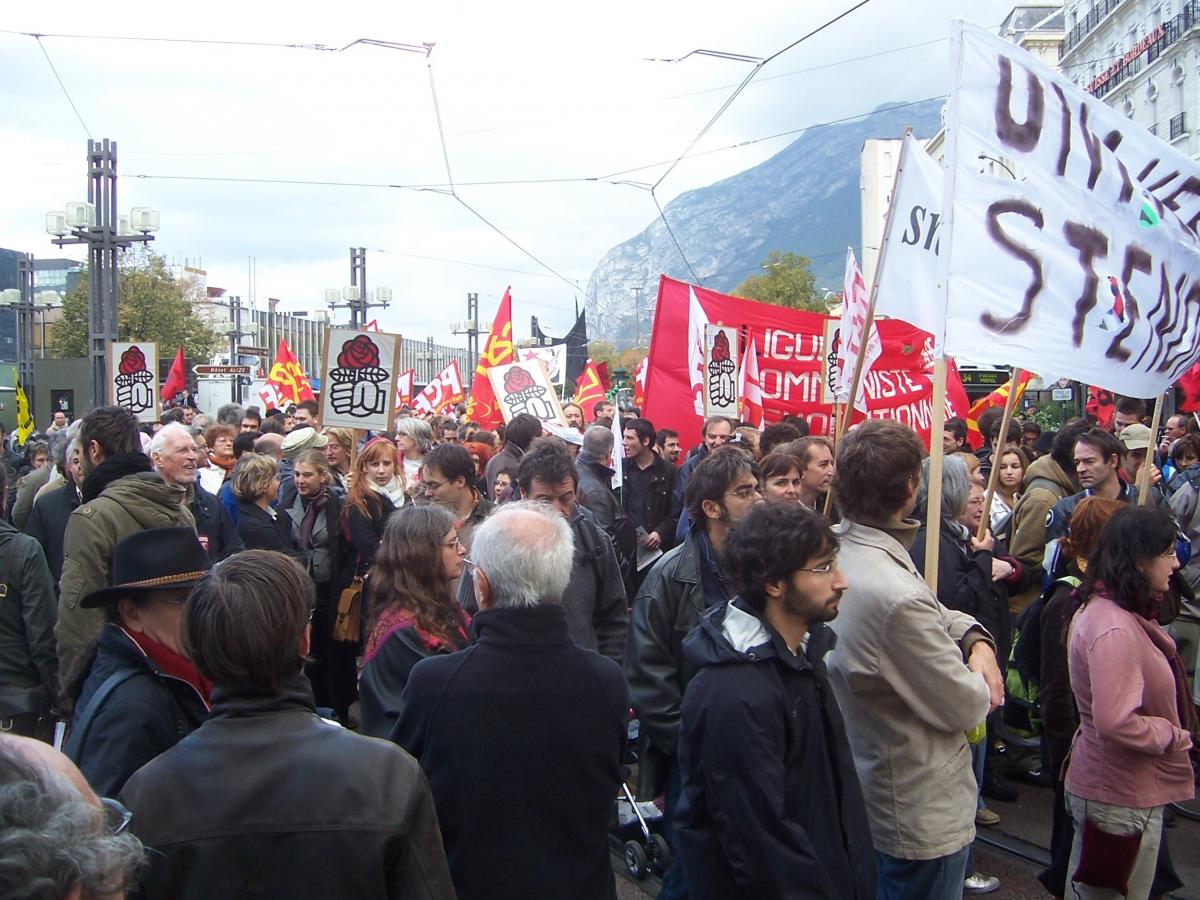Grenoble Manif du 18 ocotbre 2007