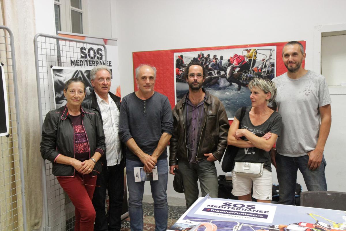 Dans le stand de SOS Méditerranée à Sospel
