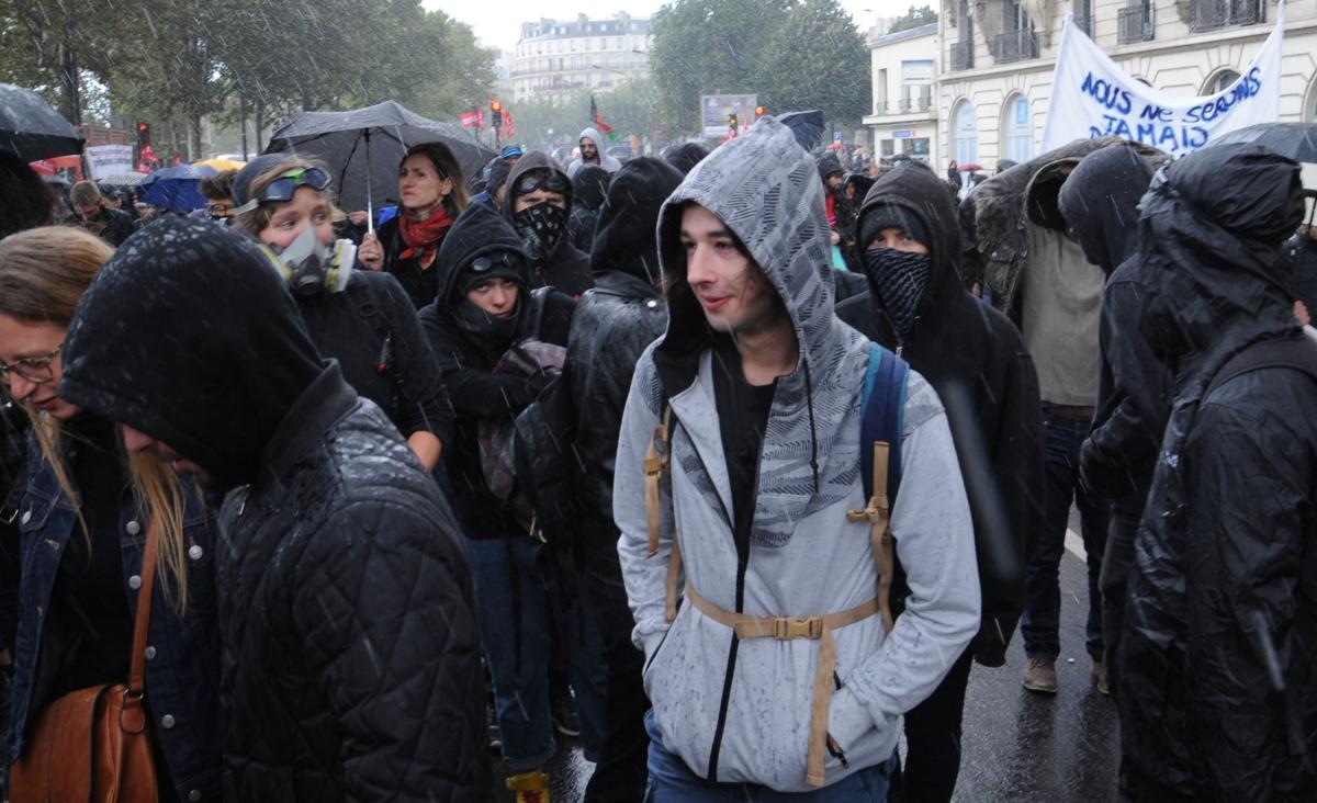 Carré de tête manifestation contre la Réforme par ordonnances du Droit du Travail
